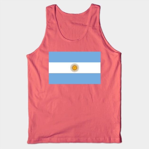 Flag of Argentina Tank Top by brigadeiro